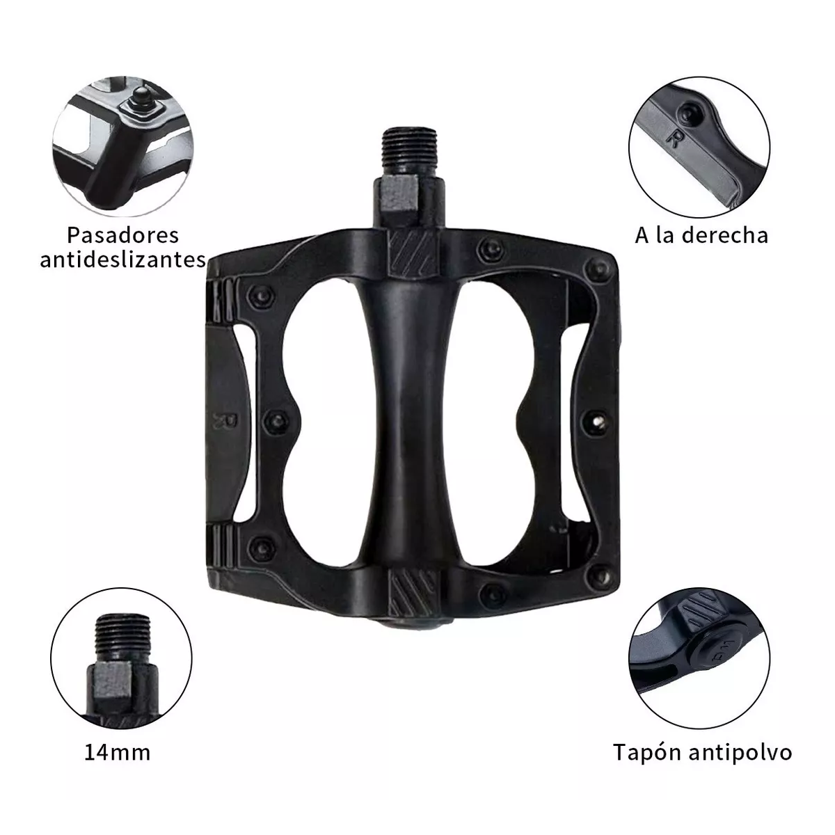 Pedales Para Bicicleta Antideslizante Carretera Aluminio Mtb