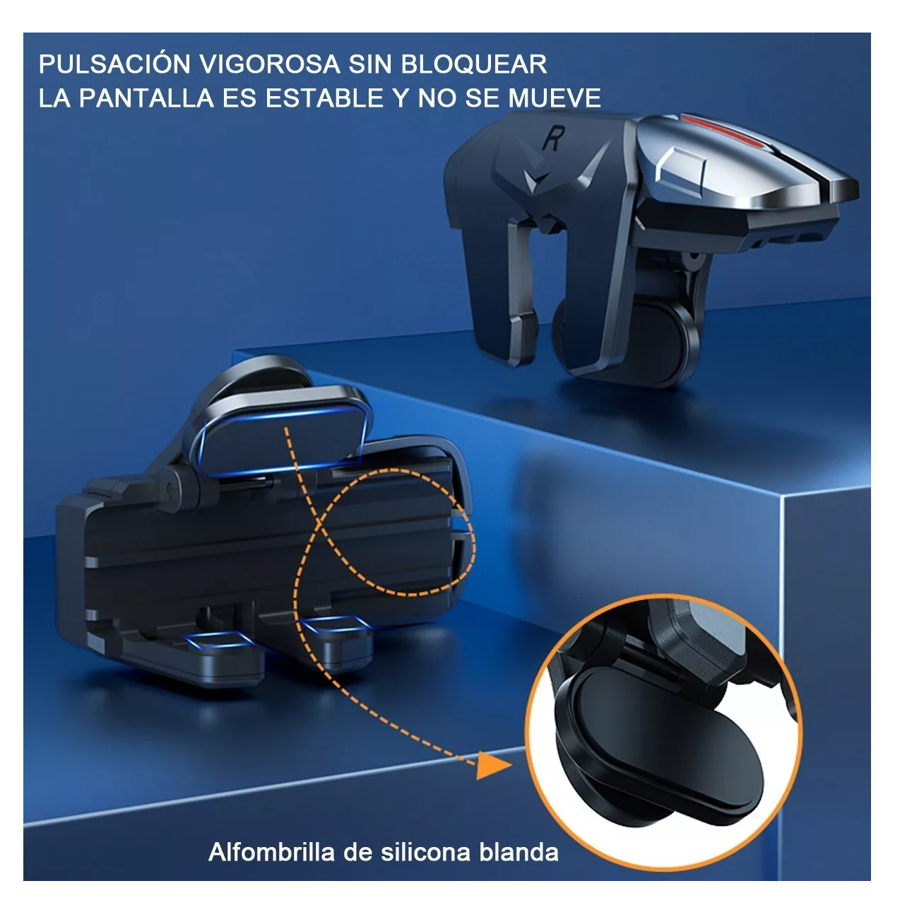 Gatillos Para Celular Dedales Gamer 42 Piezas Negro