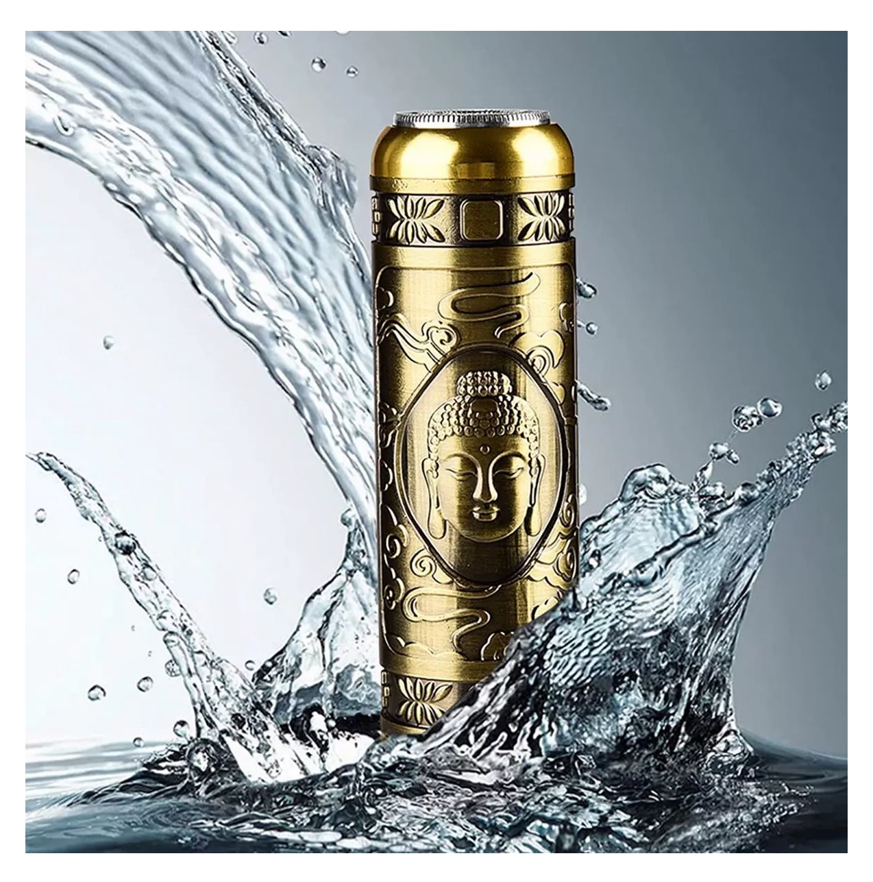 Mini Afeitadora Eléctrica Para Barba Portátil Dorado