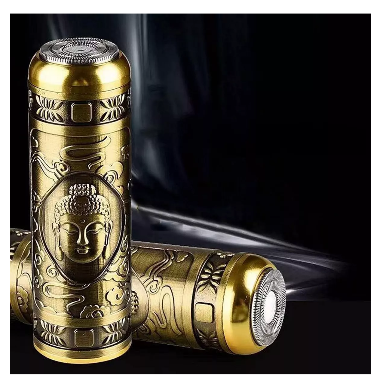 Mini Afeitadora Eléctrica Para Barba Portátil Dorado