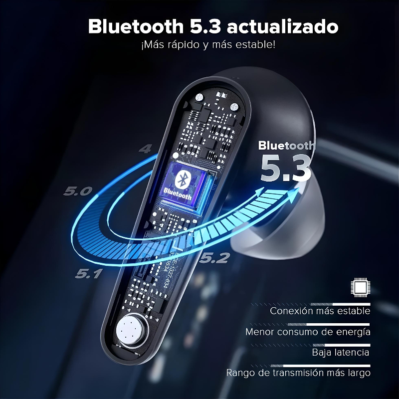 Lenovo Auriculares inalámbricos Smart True - Interruptor inteligente de par  rápido - Auriculares con cancelación activa de ruido con funda de carga