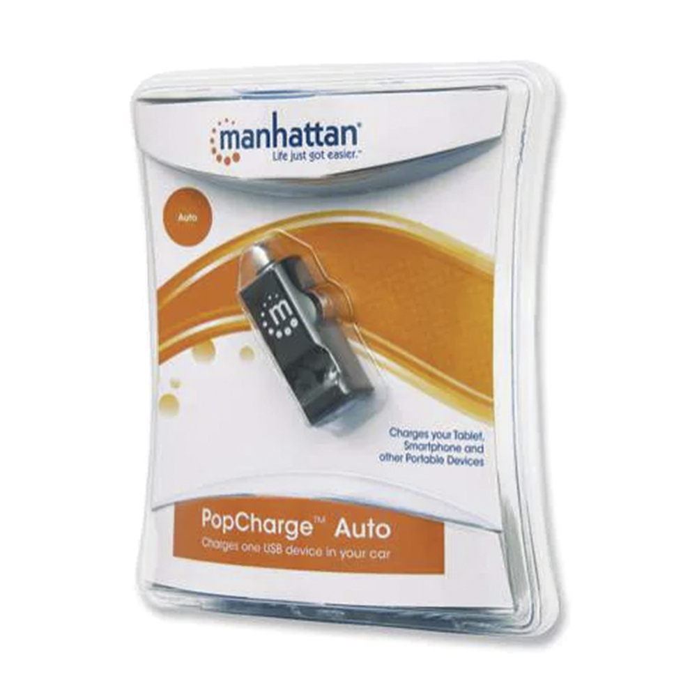Cargador Usb Para Auto Para Celular O Tablet, Manhattan 101714