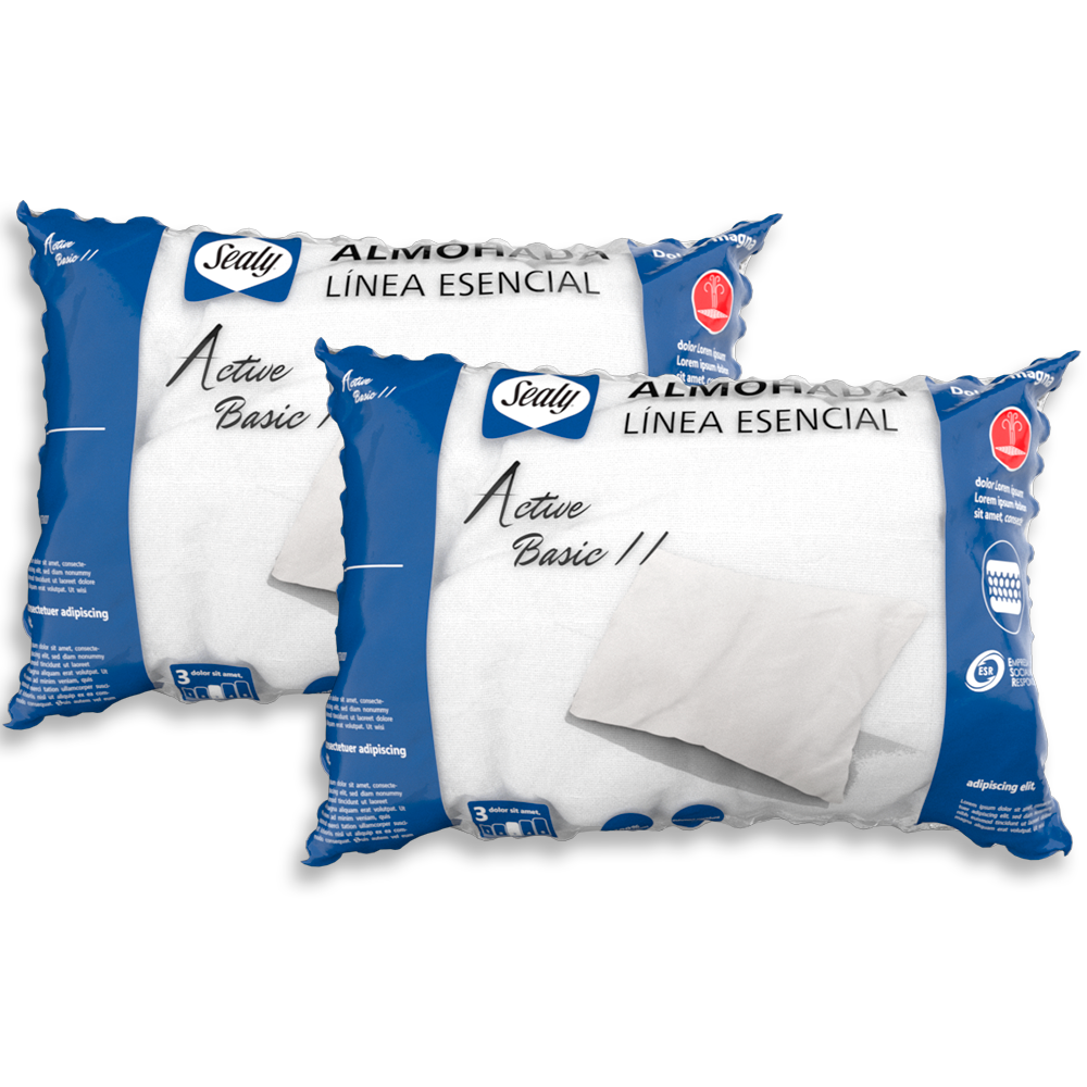 Pack 2 Almohadas + Colchón Matrimonial Ortopedico America Ortopédico Bloom