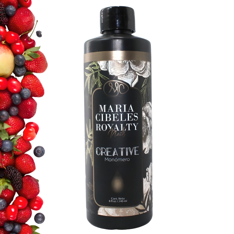 Monómero Liquido Acrílico Mc Royalty 8oz. Aroma Frutos Rojos