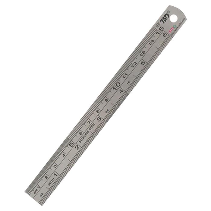 Reglas metálicas de 15 cm MXRLX-001-1 1 Pza 15cm Acero Inoxidable Gris, RulexPro15