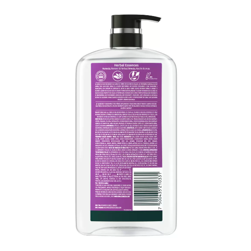 Shampoo Herbal Essences 673188 con Romero y Hierbas 865 ml