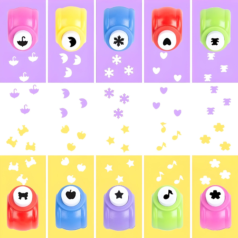 Mini Perforadoras Para Papel De Figuras Pack 15 Diferentes