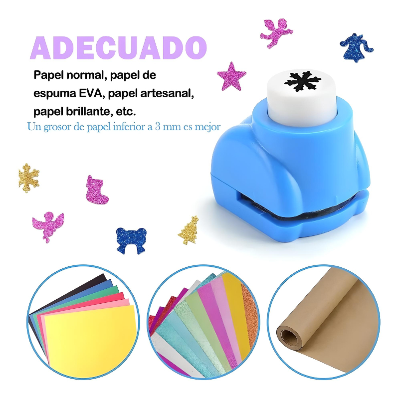 Mini Perforadoras Para Papel De Figuras Pack 15 Diferentes