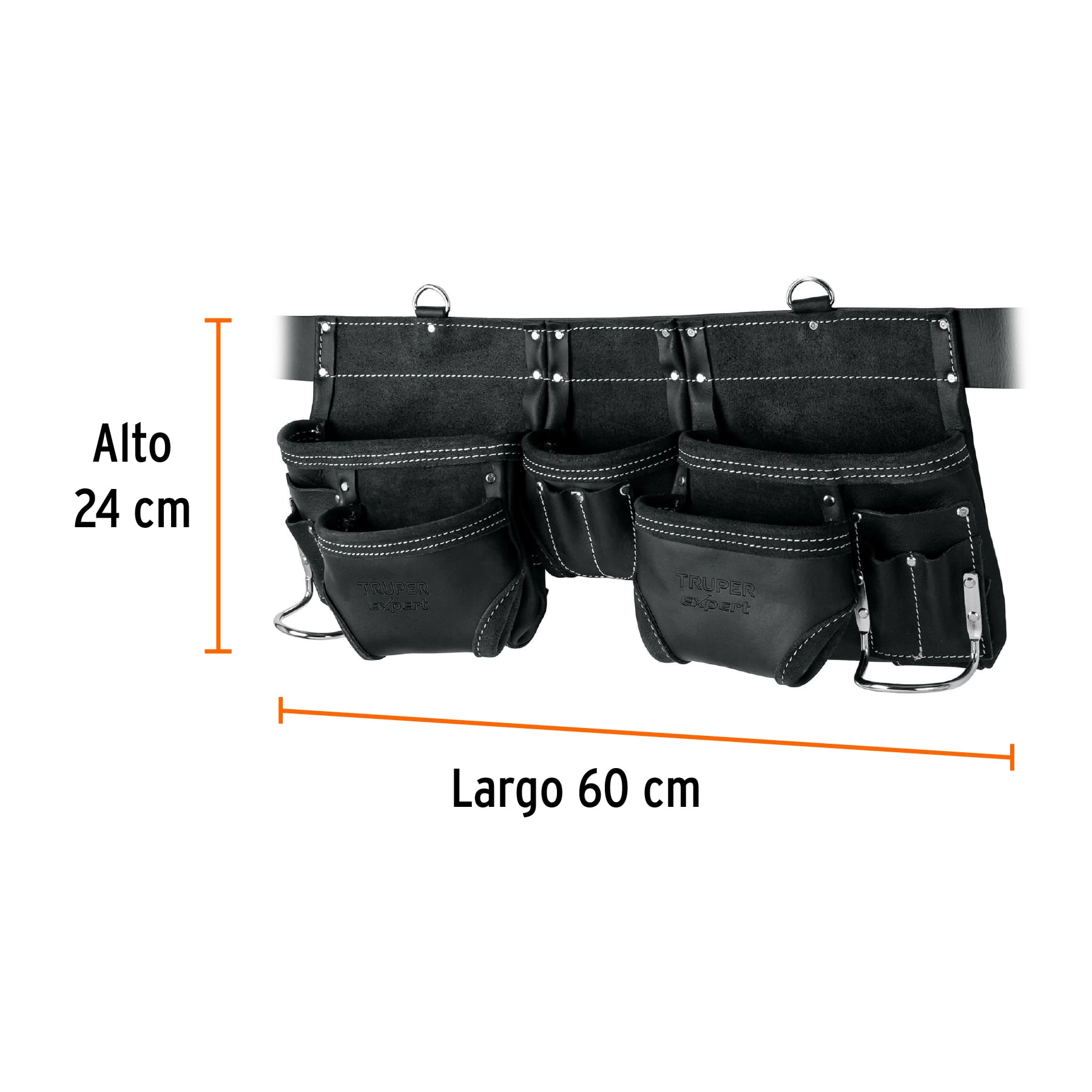 PORTA HERRAMIENTAS DE CARNAZA, 15 COMPARTIMENTOS, TRUPER EXPERT 101786