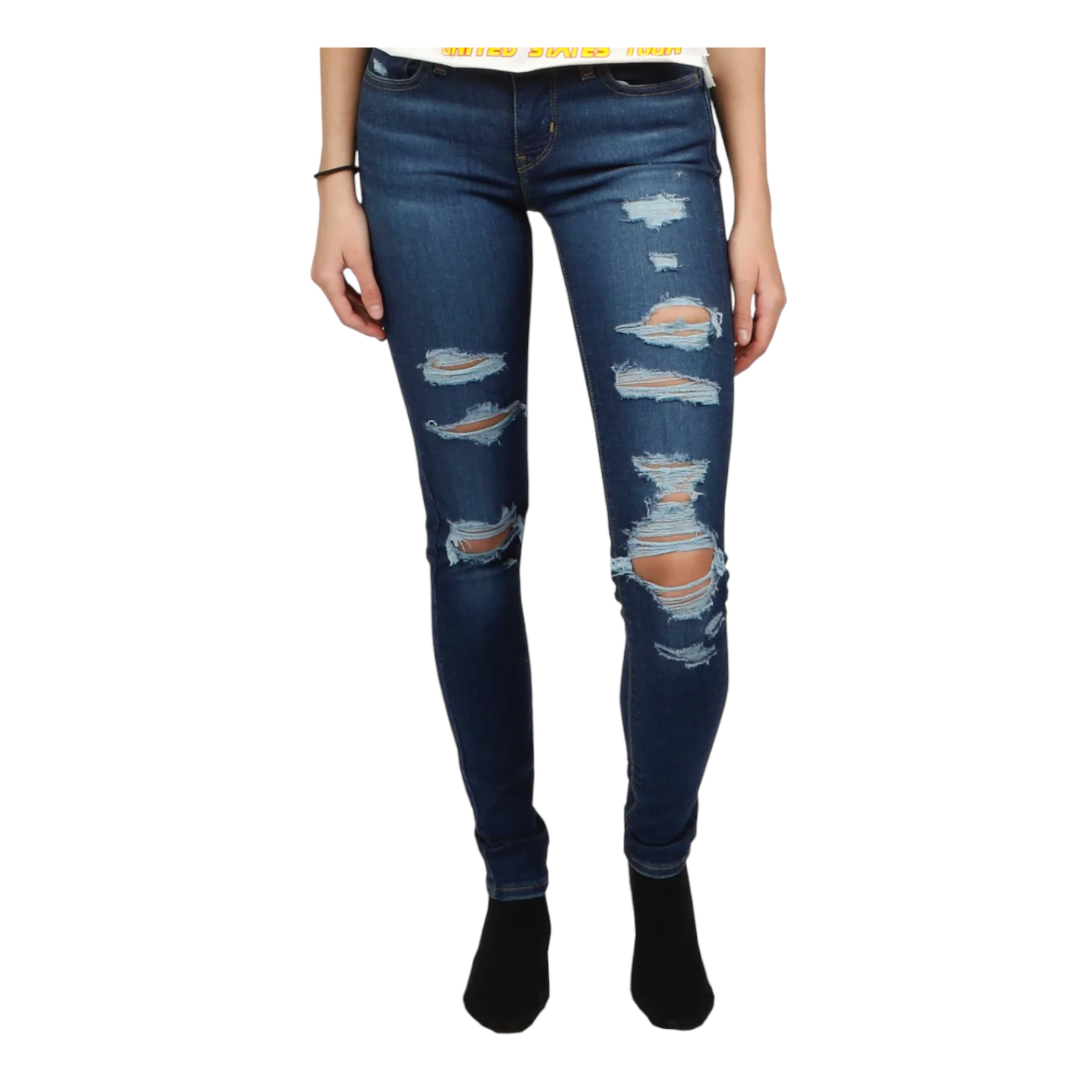Pantalón Jeans Levis 710 Skinny Mujer 177780428 Destrucción
