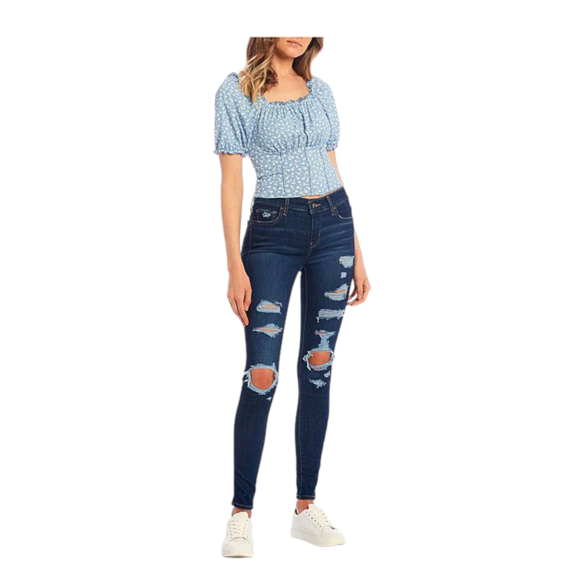 Pantalón Jeans Levis 710 Skinny Mujer 177780428 Destrucción