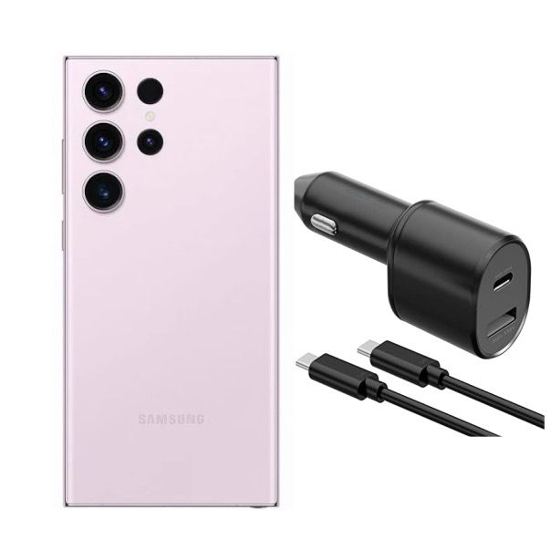 Samsung Galaxy S23 Ultra Lavanda 256GB  Reacondicionado + Cargador para auto 45w.