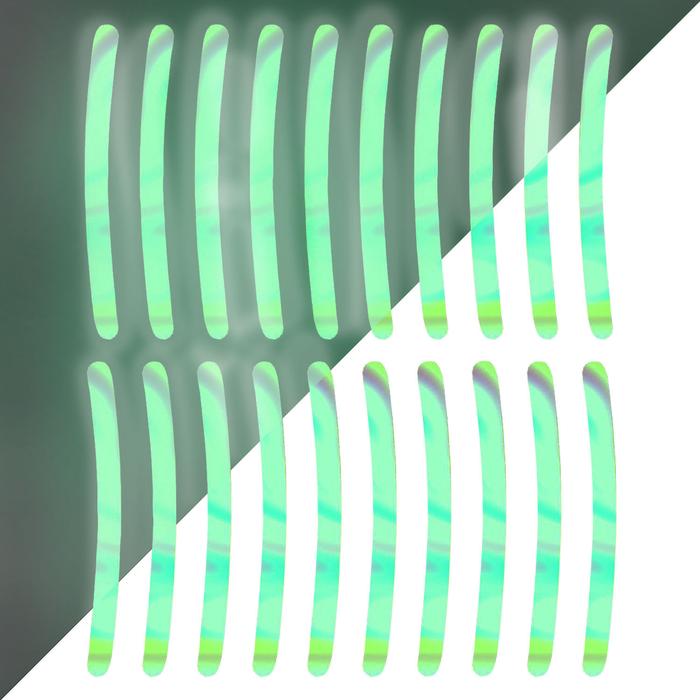 Pegatina neón MXEOS-002-3 40 Pzas Verde Reflectantes Adhesivo Resistente, NeonStripees