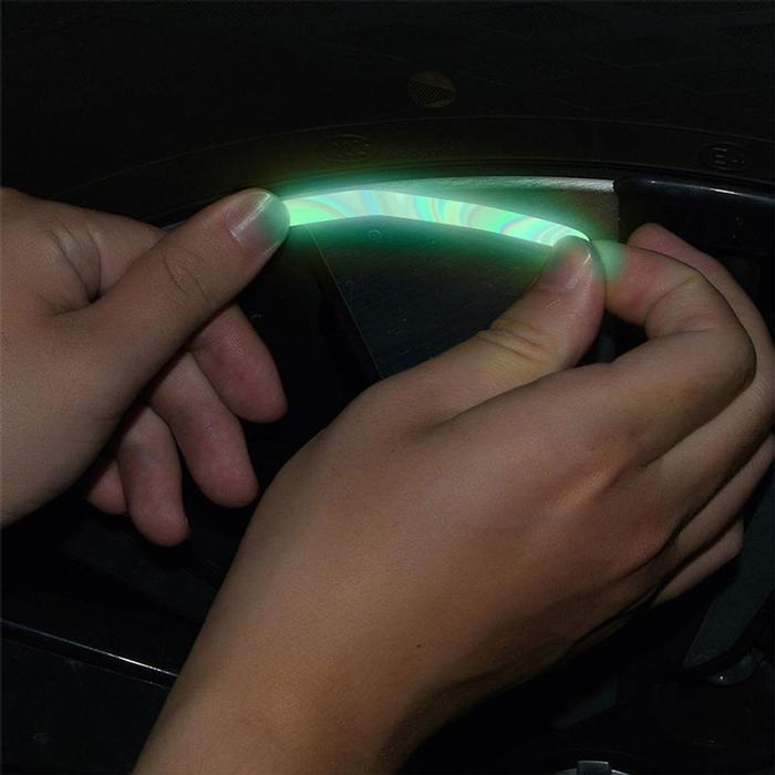 Calcomanías adhesivas para coche MXEOS-003-6 60 Pzas Verde Reflectantes Adhesivo Resistente, NeonStripees