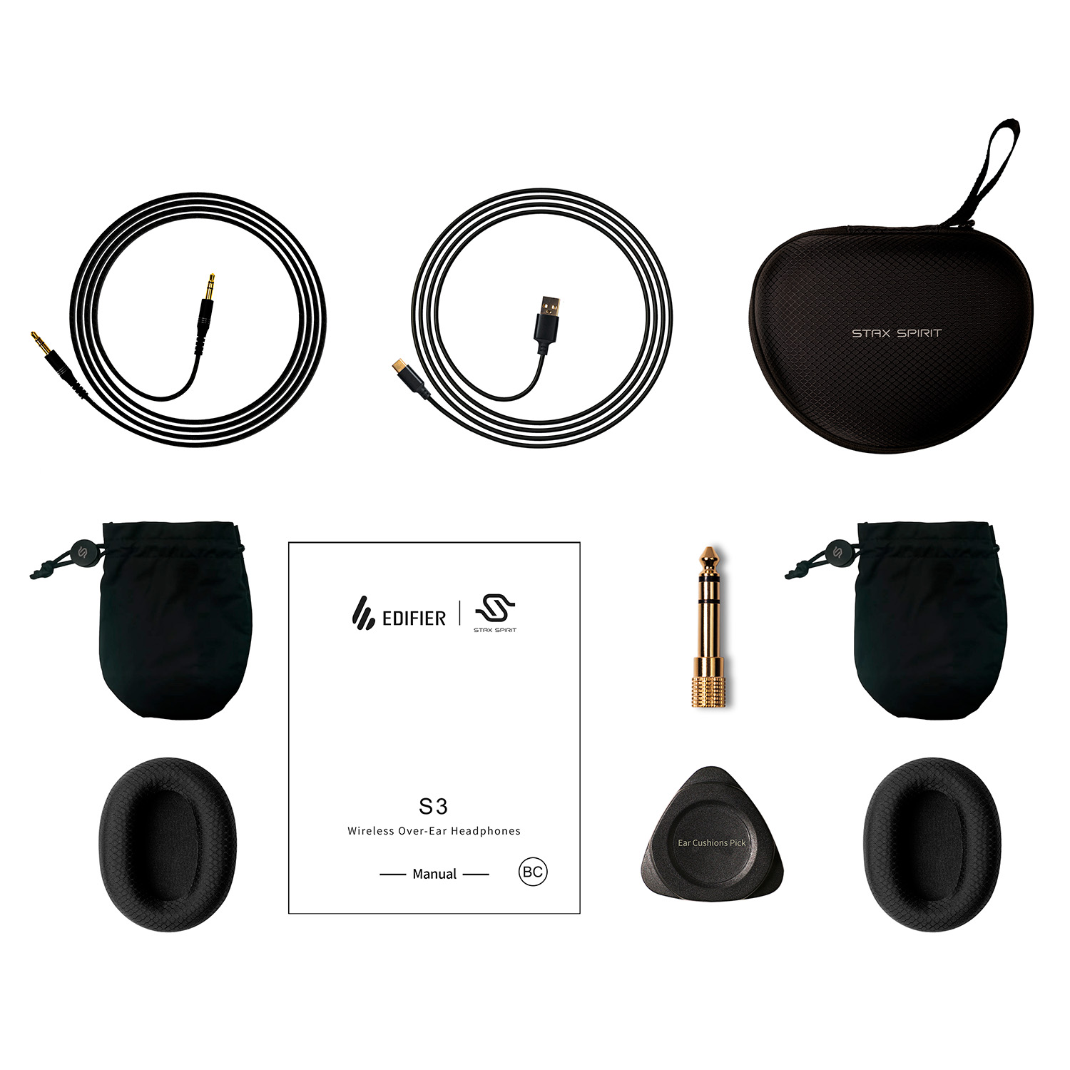 Audífonos Bluetooth Edifier Stax Spirit S3 Color Negro