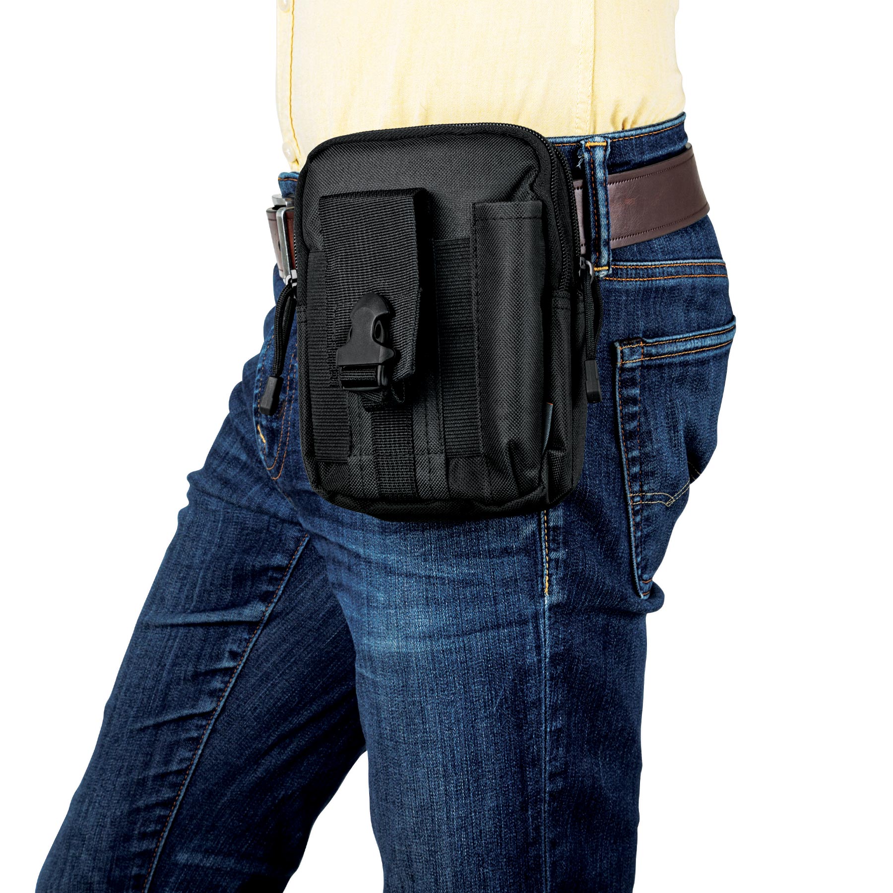 BOLSO TÁCTICO NEGRO PARA CINTURÓN, TRUPER 67021