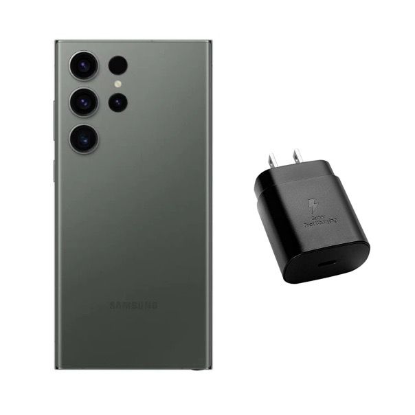 Samsung Galaxy S23 Ultra verde 256GB Reacondicionado  + cubo carga rapida.