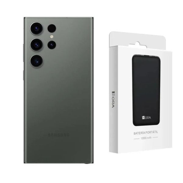 Samsung Galaxy S23 Ultra Verde 256 GB Reacondicionado +batería Hora 10,000 mAh.