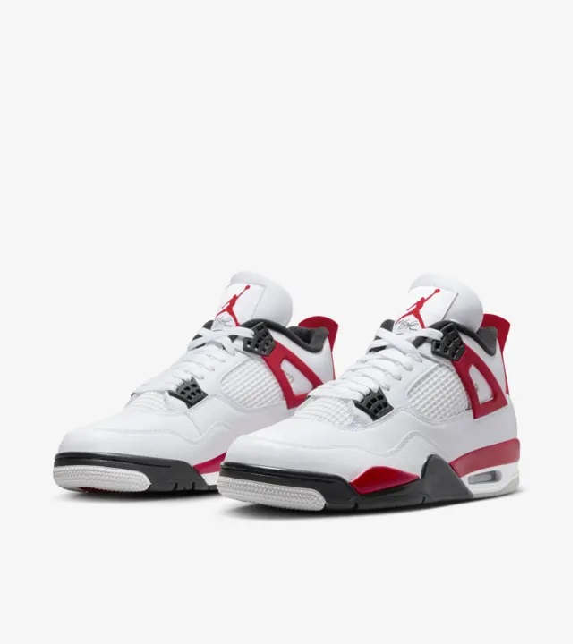 Tenis Nike Air Jordan 4 Red Cement Edicion Especial