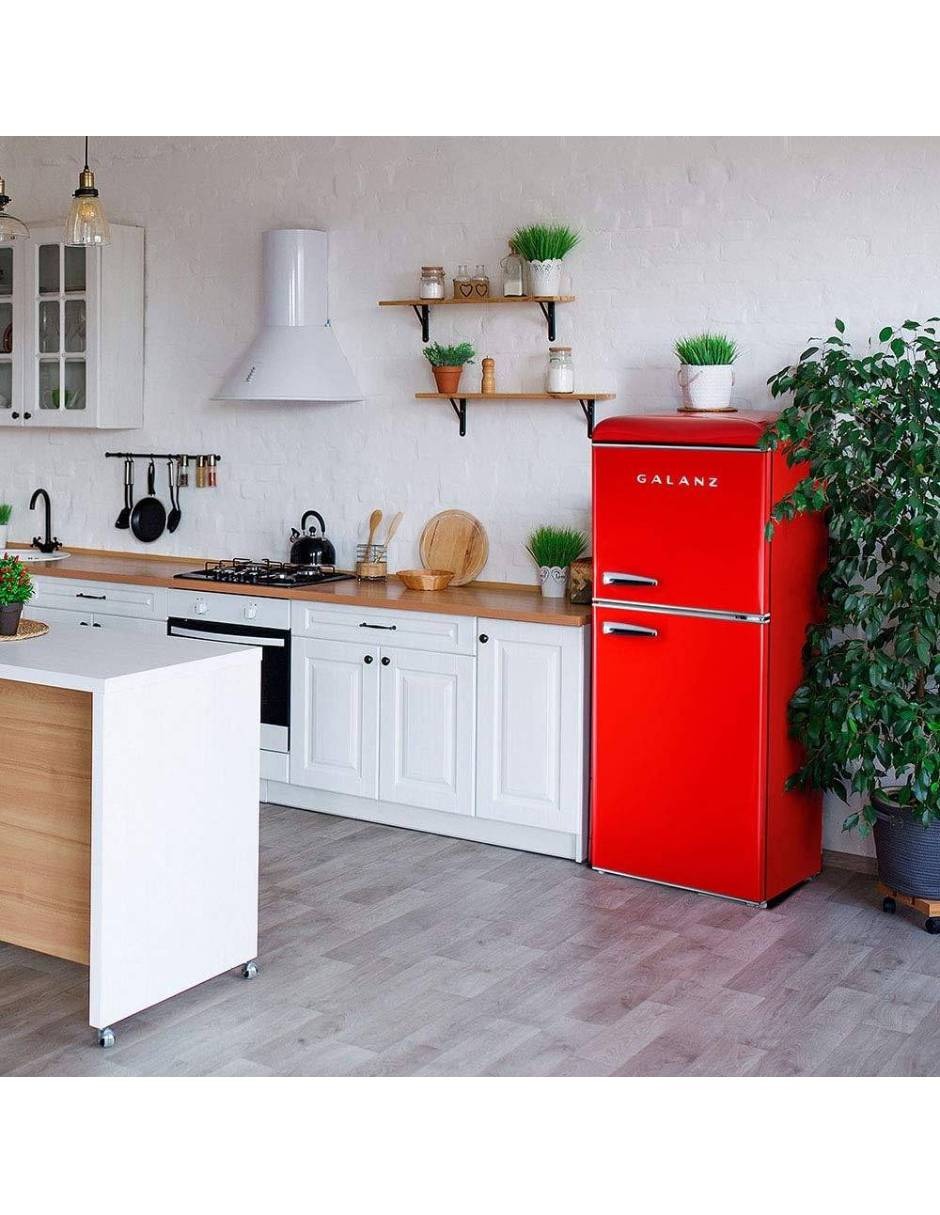 Refrigerador Retro Galanz GLR76TRDER 7.6 pies cúbicos Rojo