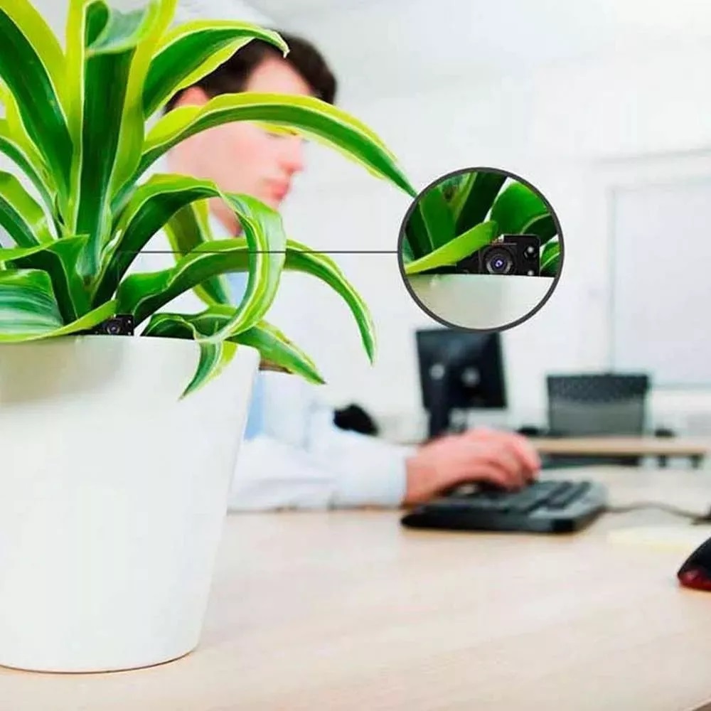 Mini Cámara Espía 4k Wifi, Detección de Movimiento, Visión Nocturna, Control Remoto por APP con Ranura para Micro SD