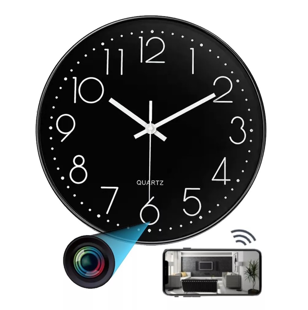 Reloj Espía con Cámara Oculta HD 4k, Detección de Movimiento, Visión Nocturna, Control Remoto por APP con Ranura para Micro SD
