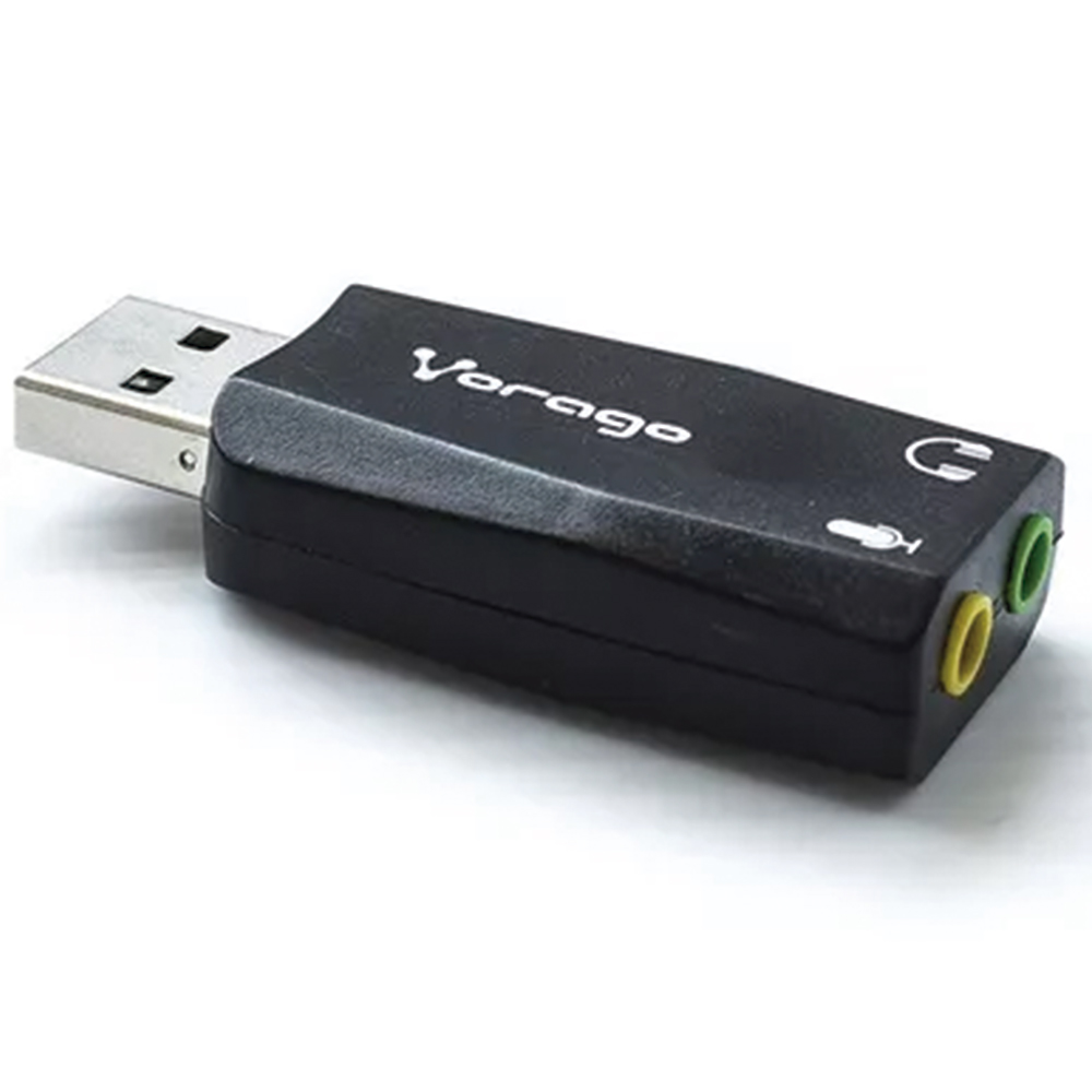 Tarjeta De Sonido Usb Vorago 5.1 Canales Para Pc O Laptop