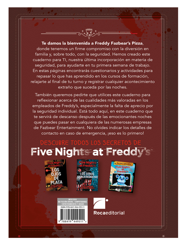 Libro Cuaderno de supervivencia Autor Scott Cawthon ,Elia Maqueda López