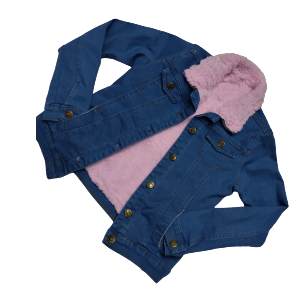 Chamarra de mezclilla para dama aborregada 