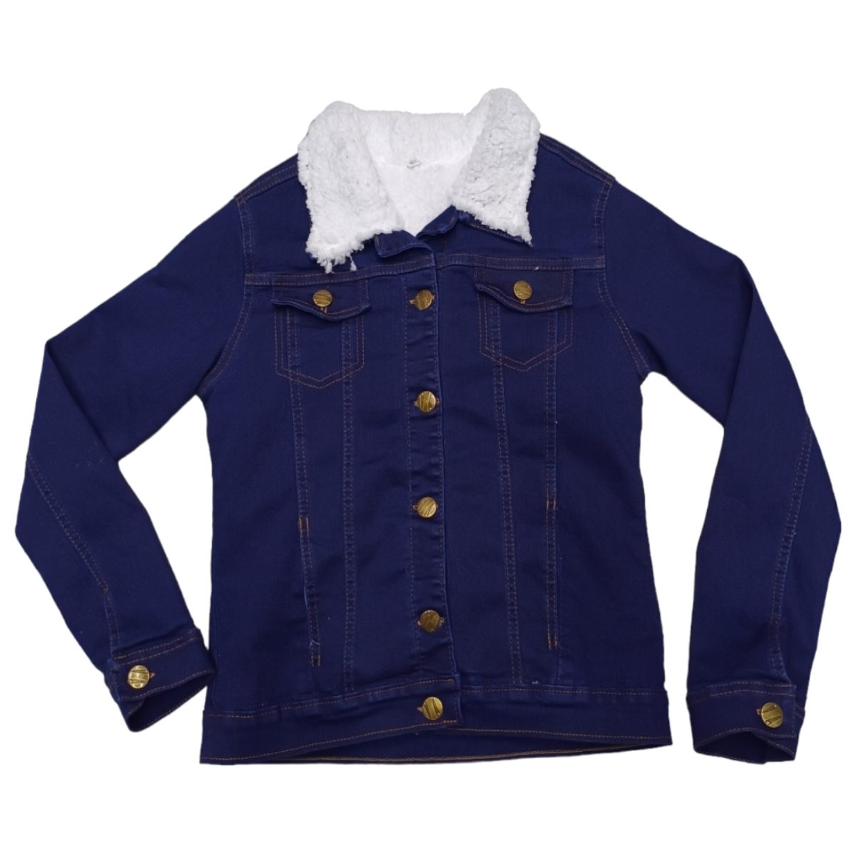 Chamarra de mezclilla para dama aborregada 