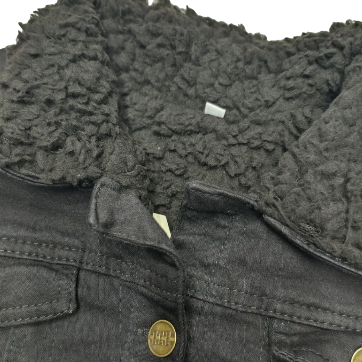 Chamarra de mezclilla para dama aborregada 