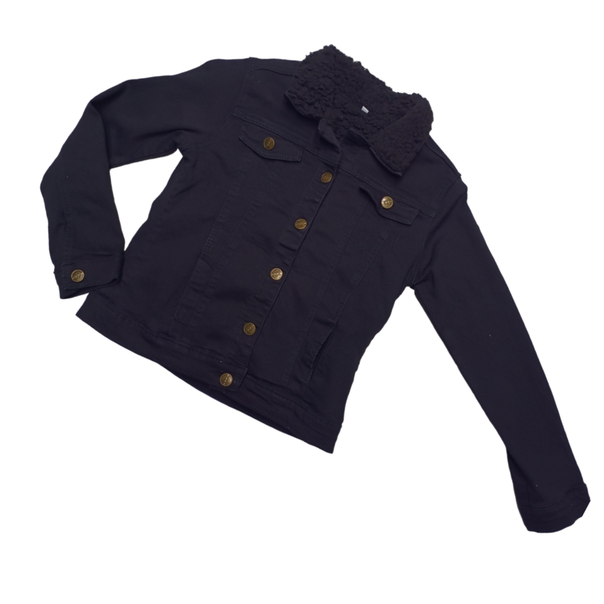 Chamarra de mezclilla para dama aborregada 