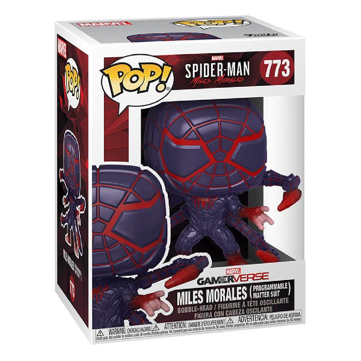 Funko Pop Miles Morales Game Traje Materia Programable