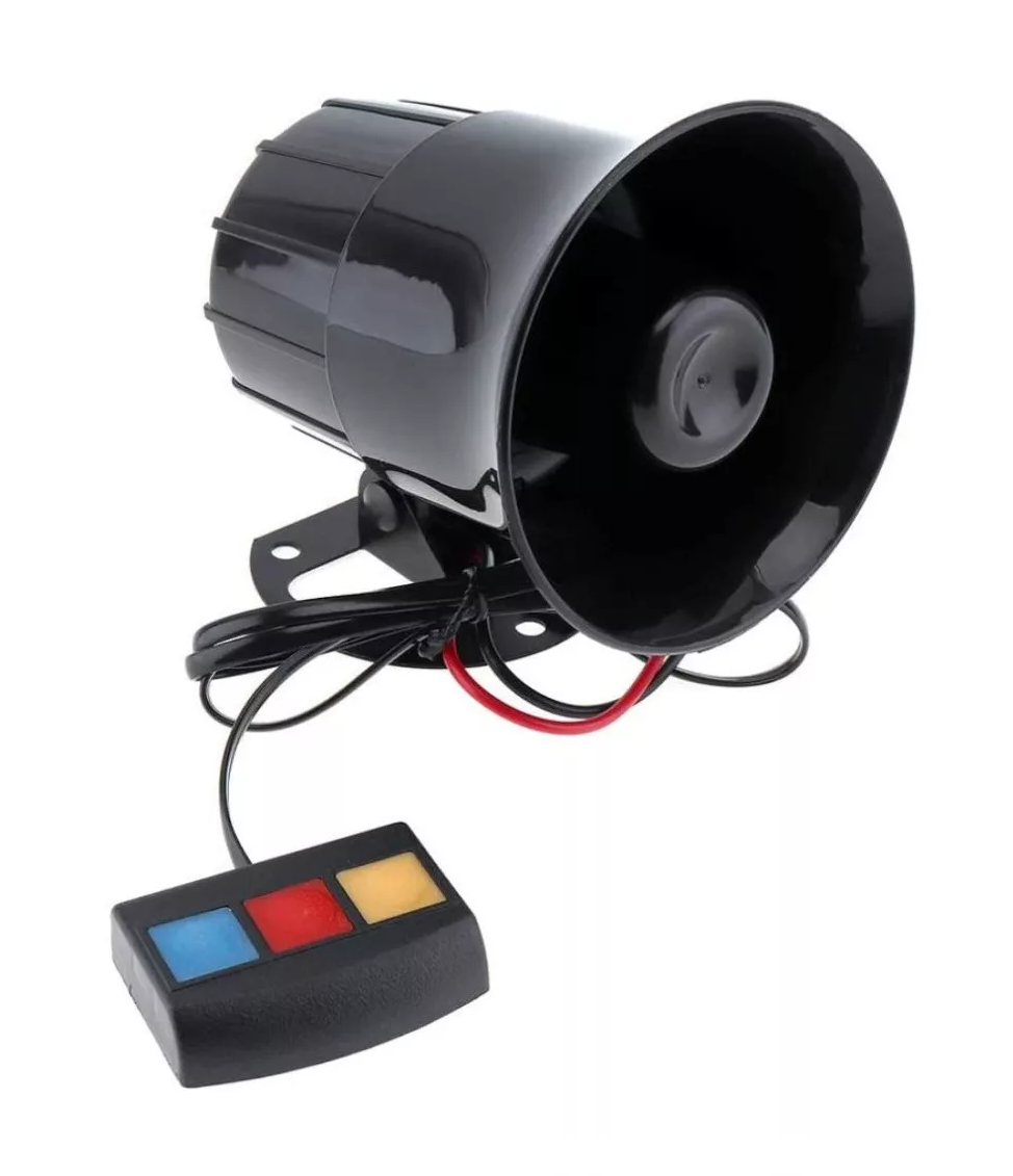 Sirena 3 Tonos Con Control Sonido Pato, Patrulla, Ambulancia