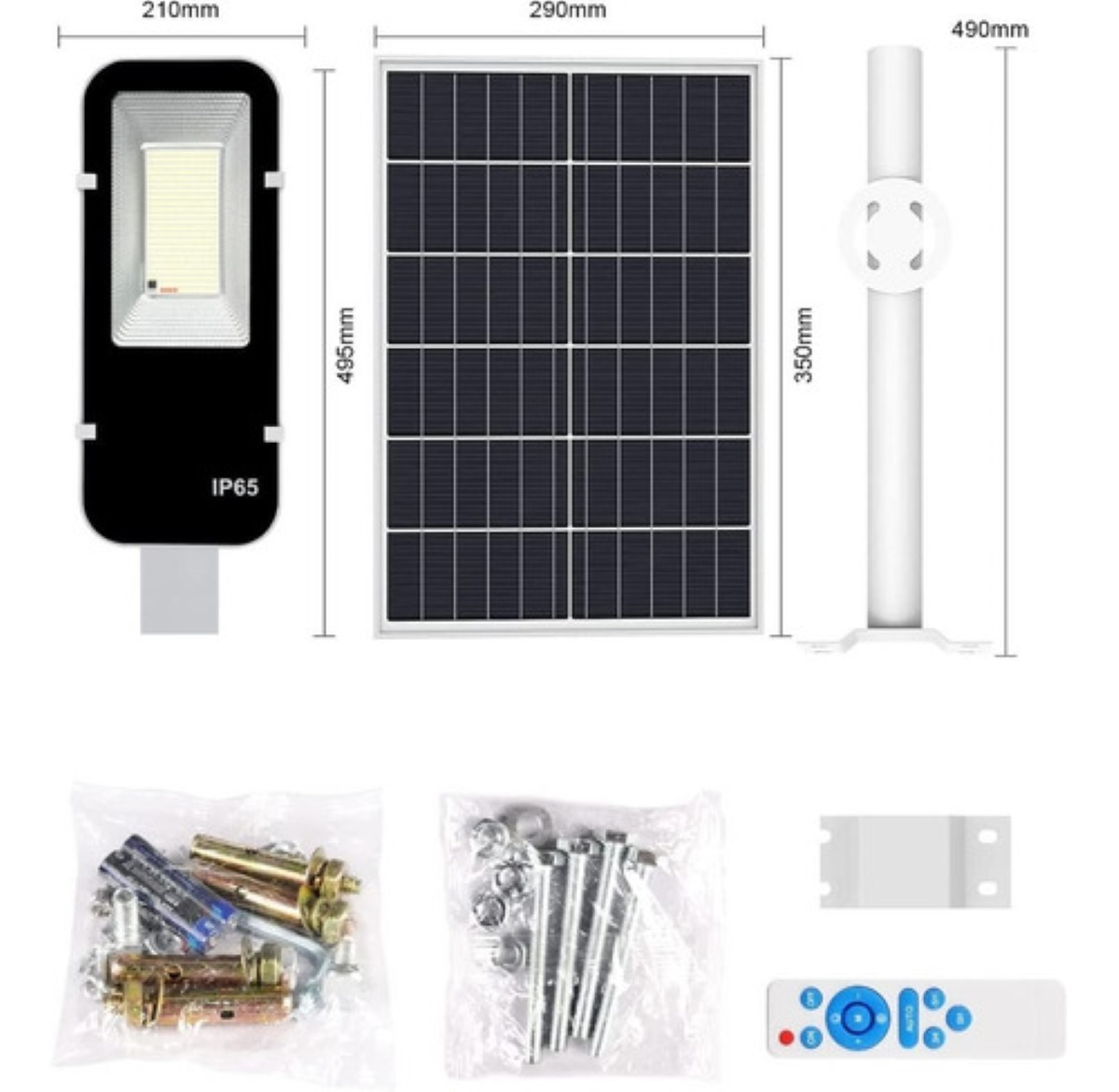 Lámpara Led Solar Luminaria Suburbana Alumbrado Publico 200w