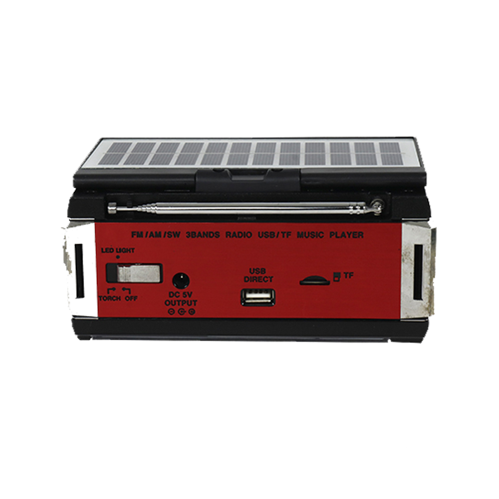 BOCINA PORTATIL  BLUETOOTH RADIO FM/AM RD-229 LINK BITS ROJO