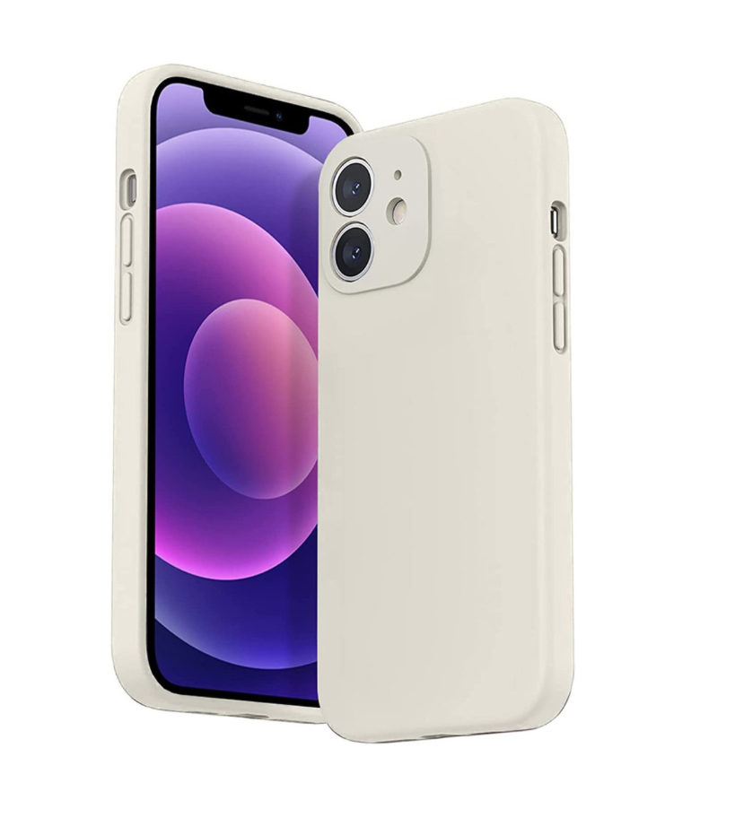 Funda De Silicona Para Teléfono Compatible Para iPhone 12 Mini Blanca  