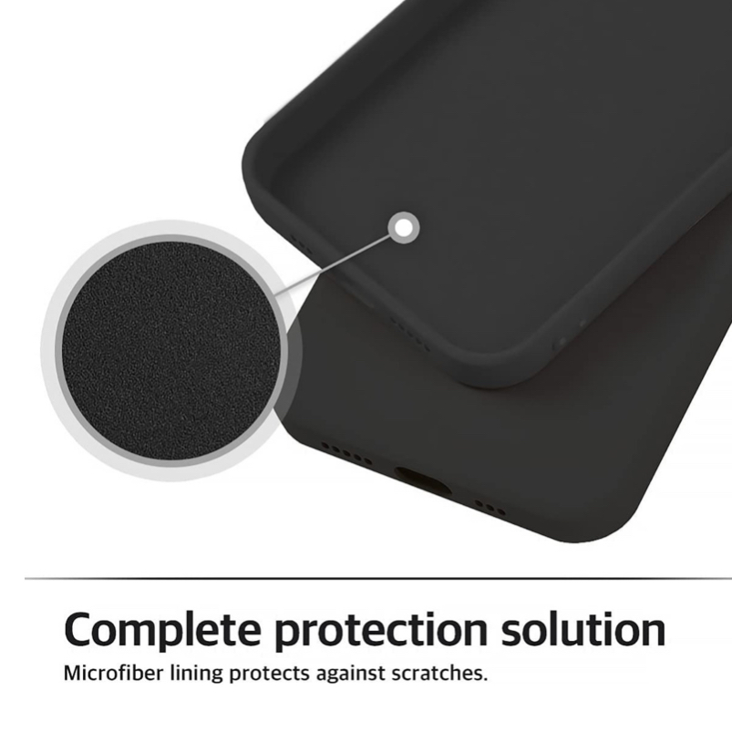 Funda De Silicona Para Teléfono Compatible Para iPhone 11 Pro Negra