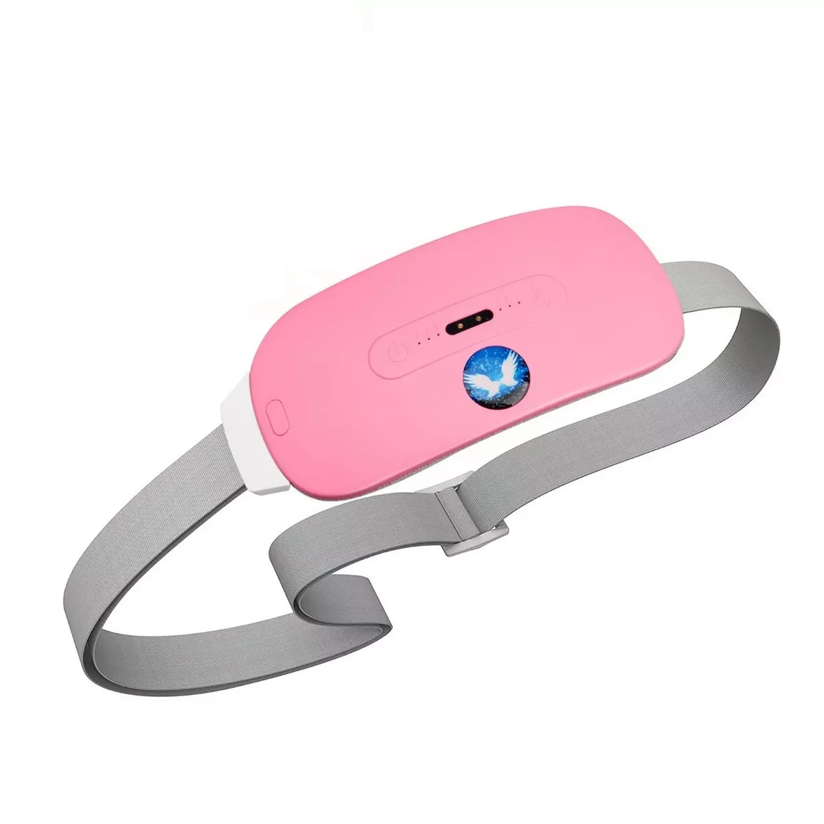 Cinturón Eléctrico Masajeador Calefacción Cólico Rosa  