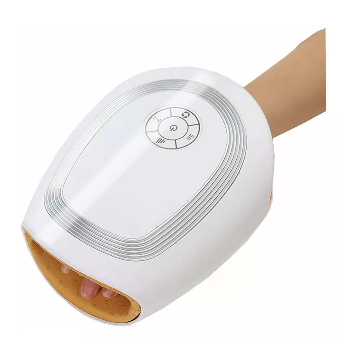 Masajeador Manos Eléctrico Portátil Compresión Aire De Calor Blanco