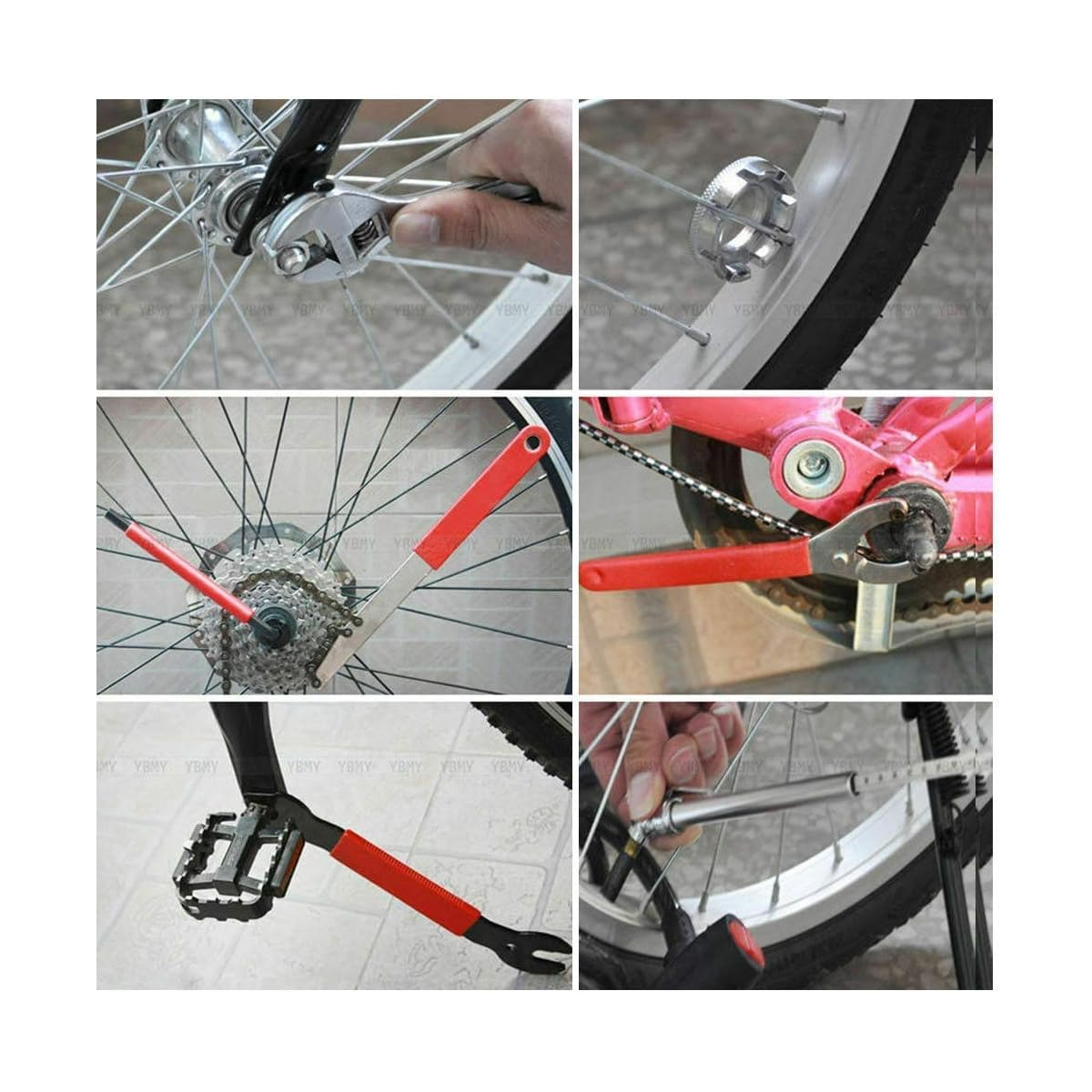 Kit De Herramientas De Reparación De Bicicleta, 44 Piezas