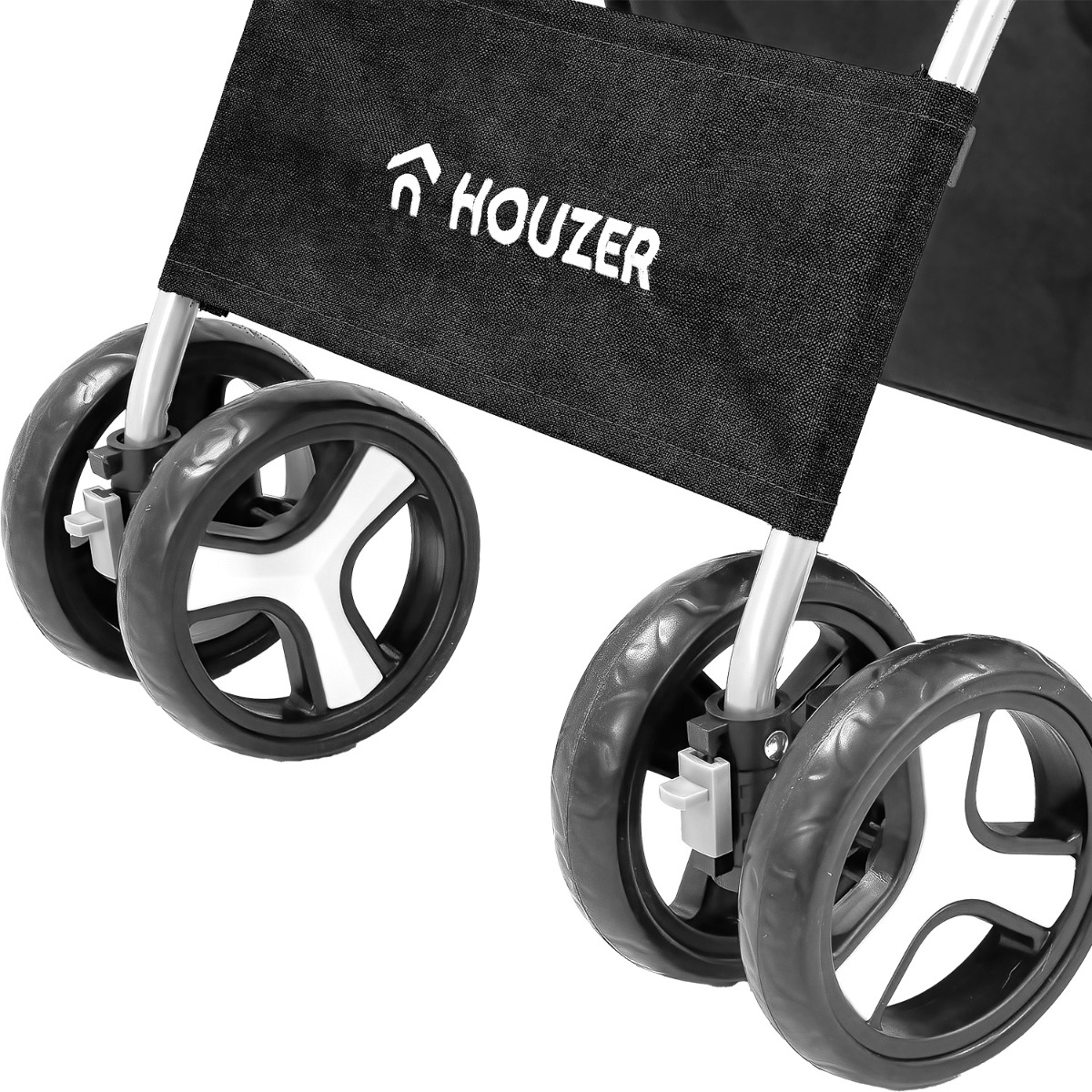 Carriola Plegable Mascotas Perros Gatos Pet Negro