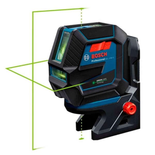 Nivel Laser 2 Linea Verde 50M +/- 0.3 4X1.5 Bosch 0601066M01
