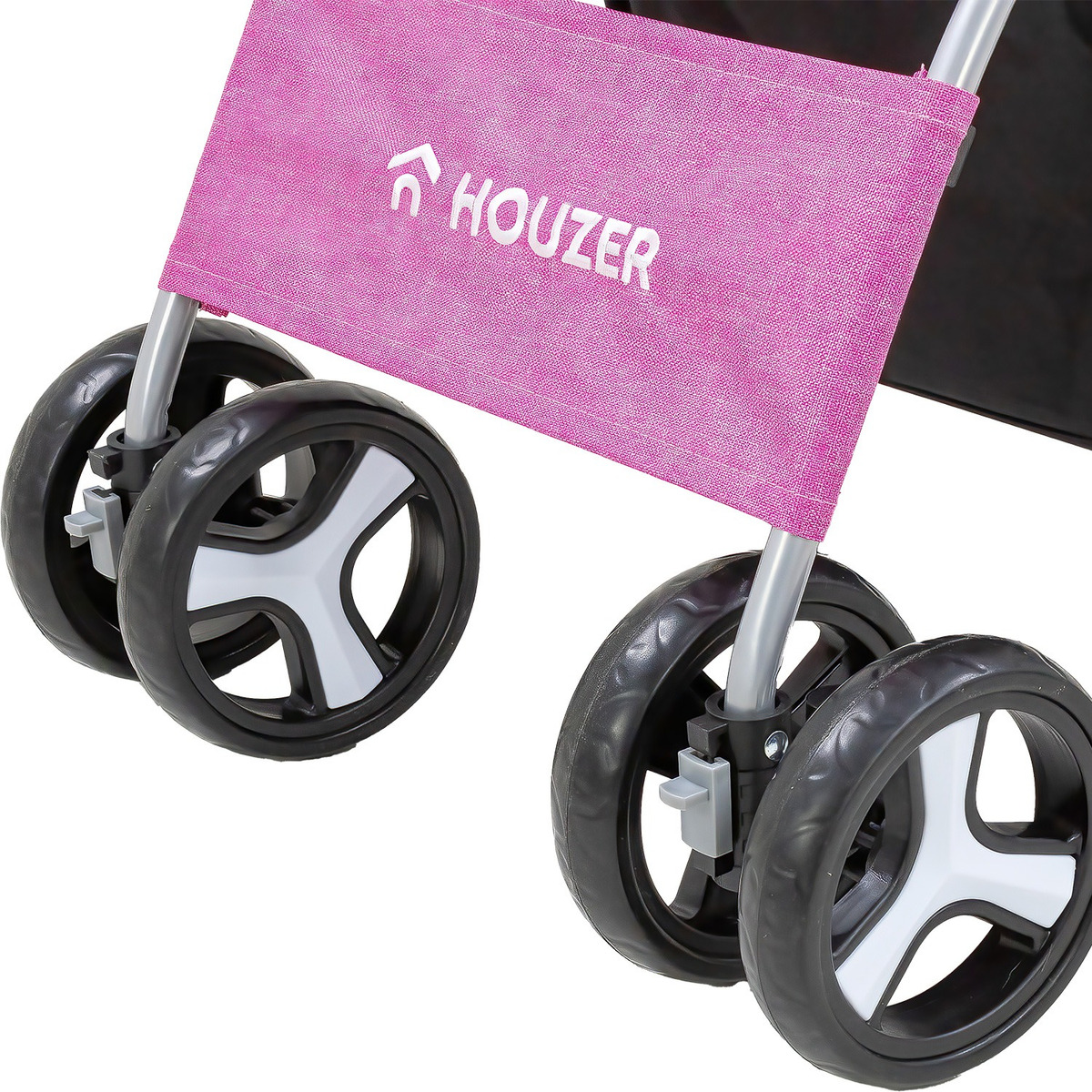 Carriola Plegable Mascotas Perros Gatos Pet Rosa