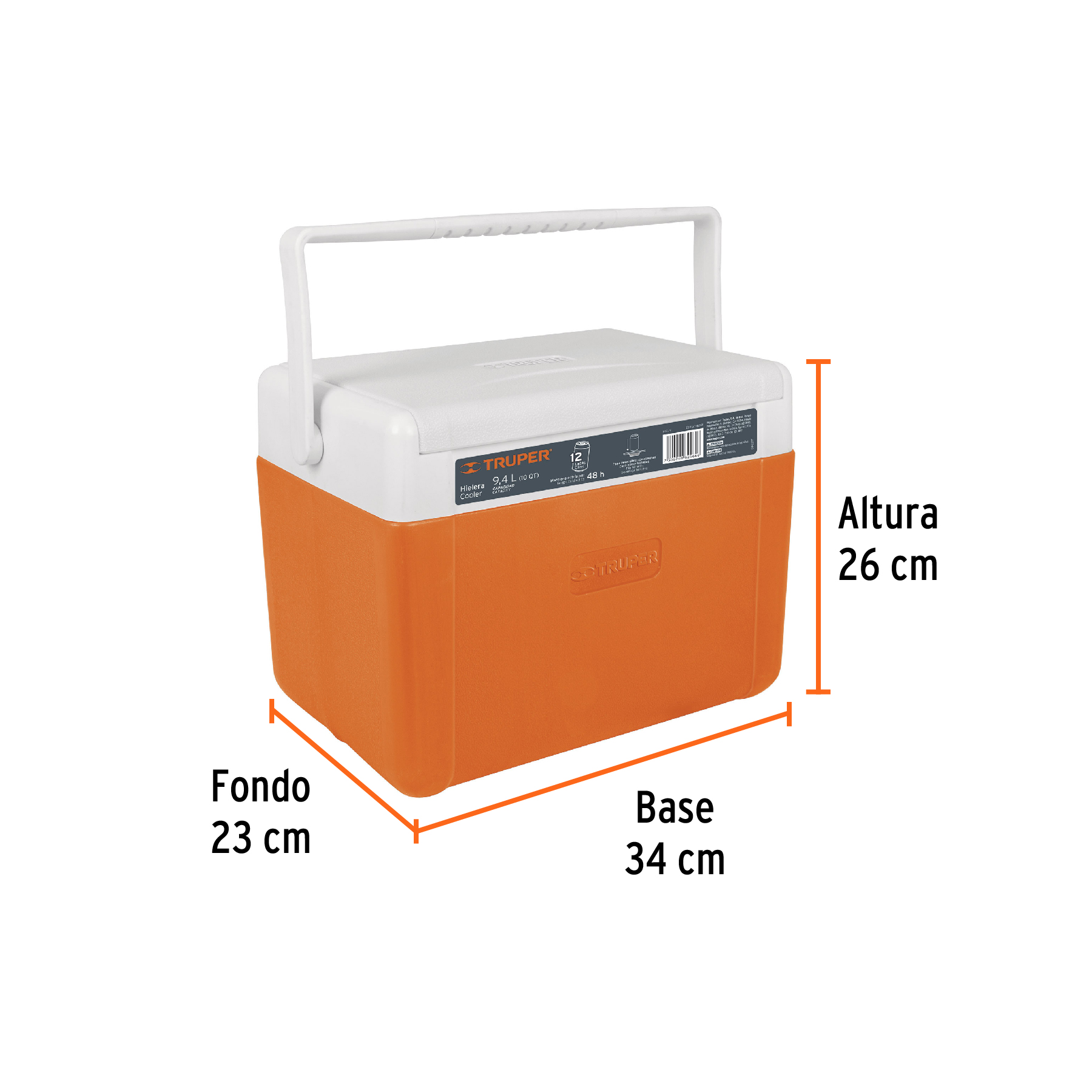 HIELERA DE 9.4 L, TRUPER 62121