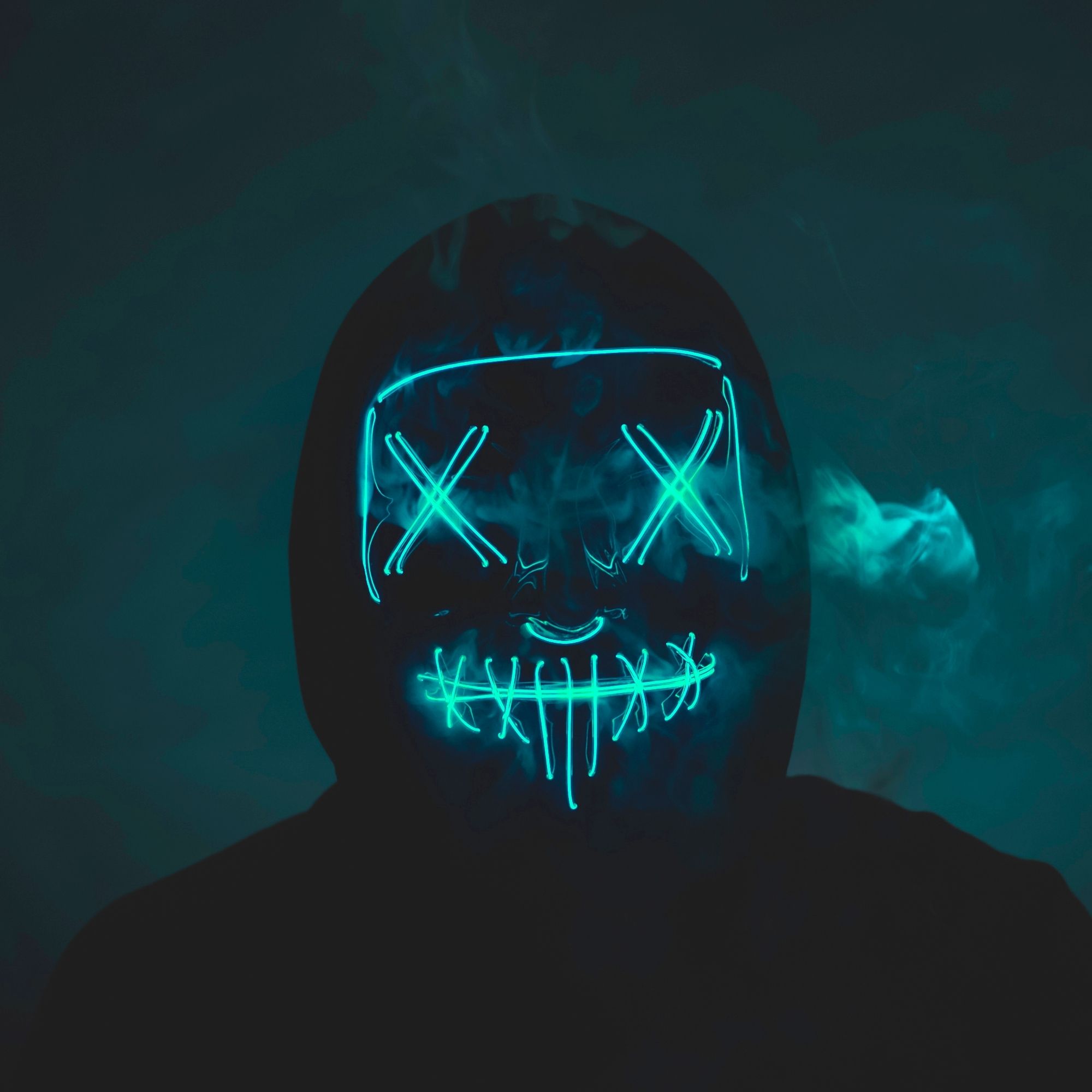 Paquete Mascara Luz Led La Purga Halloween 3 piezas