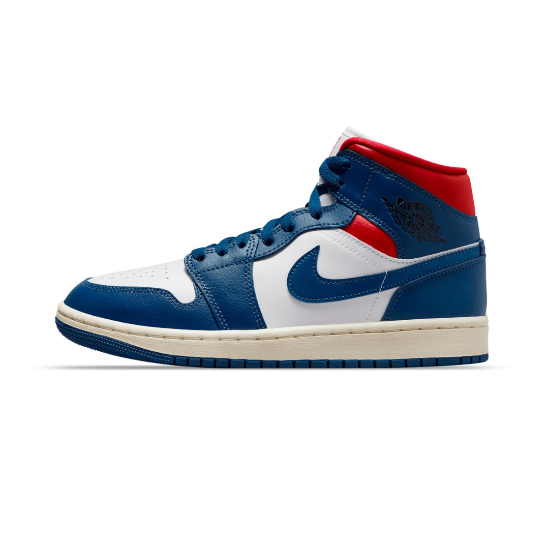 Tenis Air Jordan 1 Mid French Blue Gym Red BQ6472-146