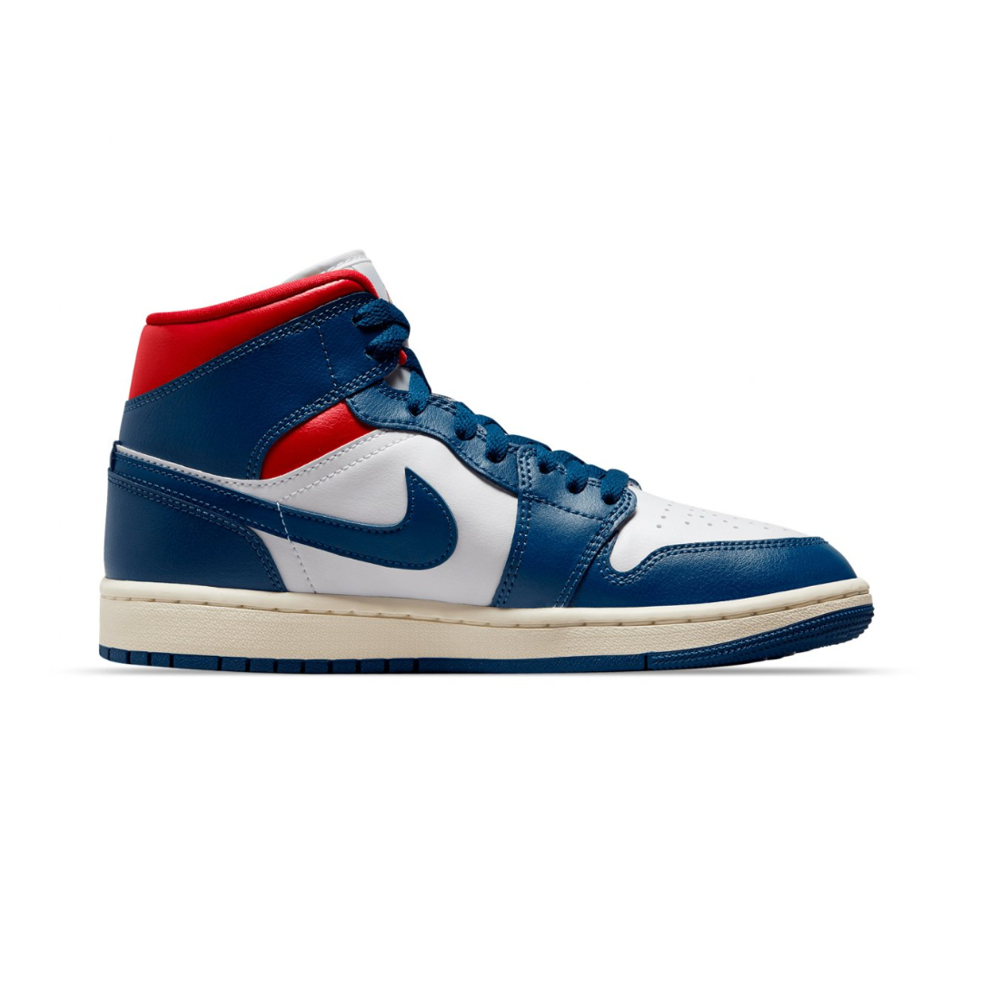 Tenis Air Jordan 1 Mid French Blue Gym Red BQ6472-146