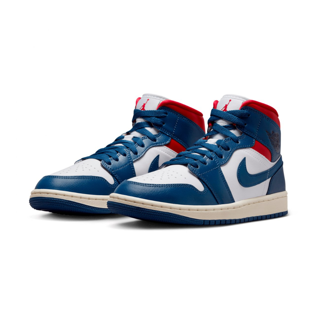 Tenis Air Jordan 1 Mid French Blue Gym Red BQ6472-146