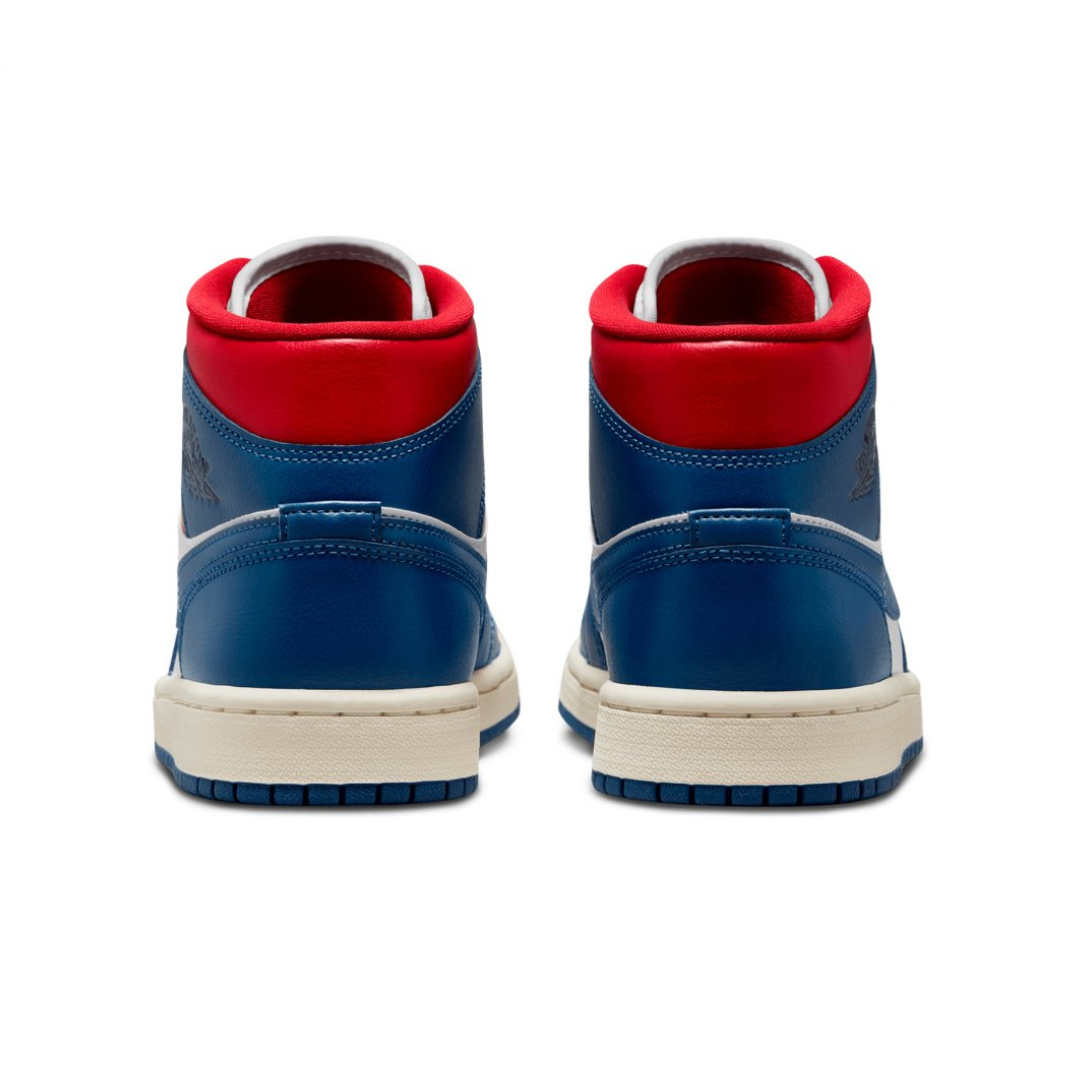 Tenis Air Jordan 1 Mid French Blue Gym Red BQ6472-146